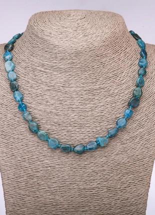 Бусы апатит натуральный камень