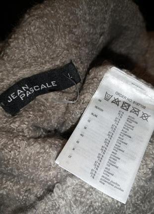 Стильный,бежевый свитер с горлышком,букле,большого размера-оверсайз,jean pascale10 фото