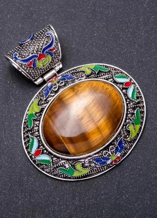 Кулон тигрове око під старовину