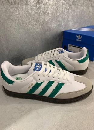 Adidas samba og white green gum