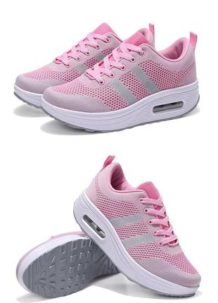 Кросівки жіночі модні рожеві кросівки 2024 жіночі кросівки що дихають на літо жіночі3 фото