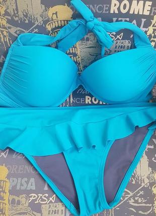 Купальник подвійний верх пуш-ап/push up victoria's secret swim bombshell bikini top 38c 80c