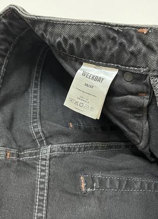 Прямые джинсы high straight jeans weekday8 фото