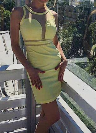 Красивое платье нежно-желтого цвета incity1 фото
