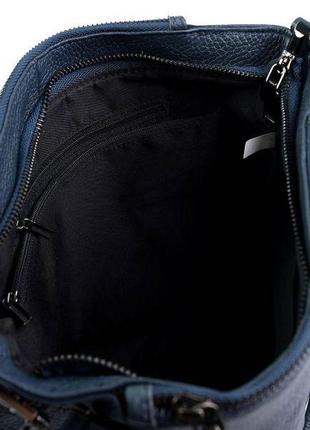 Женская кожаная сумка цвет синий 342a3 фото