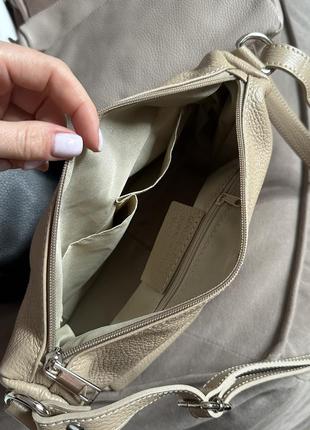 Стильная трендовая сумка мини шоппер кожаная сумка8 фото