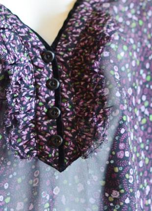 Брендовая блуза туника пляжная бохо в цветочек  /распродажа летней одежды! распродажа!5 фото