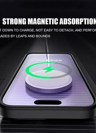 Чехол для iphone 14  full matte с поддержкой беспроводной зарядки magsafe4 фото