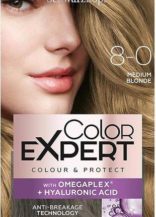 Крем-фарба для волосся schwarzkopf color expert 8.0 натуральний русявий