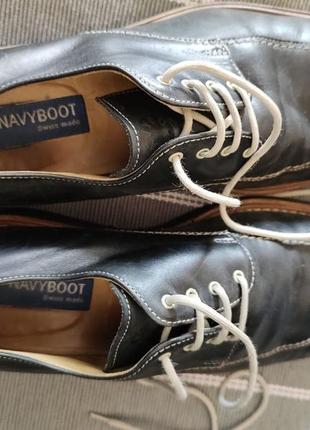 Шкіряні  черевики фірми navyboot2 фото