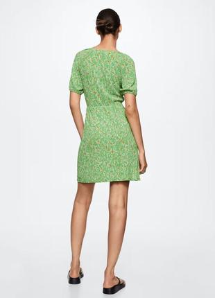 Платье с цветочным принтом, бренд mango2 фото