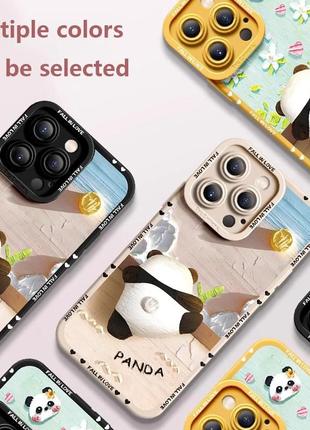 Чехол для iphone 15 pro силиконовый с медведем