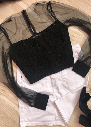 Ажурная блуза nasty gal