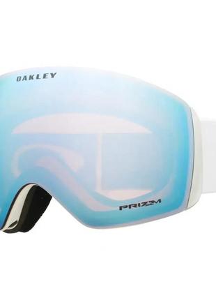 Гірськолижна маска oakley flight deck l matte white / prizm sapphire iridium