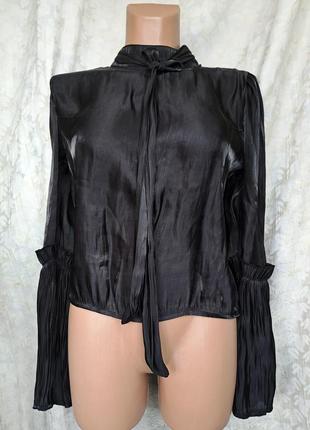 Стильная, праздничная черная блузка с открытой спиной nasty gal
