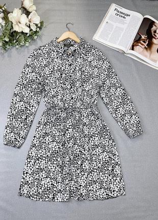 Стильное платье в принт натуральный состав