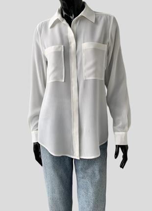 Шовкова сорочка блузка блуза madeleine шелковая рубашка