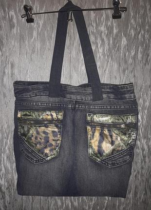 Сумка шопер из джинсы