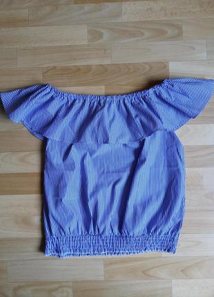 Легкая летняя блуза в полоску