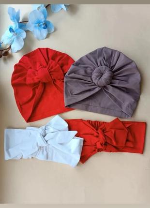 Тюрбан тонка шапочка бавовна для новонароджених