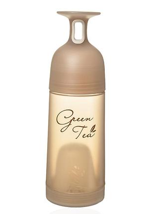 Бутылка пластиковая с заварником и бокалом, цвет кофе с молоком 450мл.