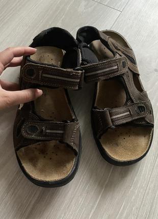 Шкіряні сандалі босоніжки clarks2 фото