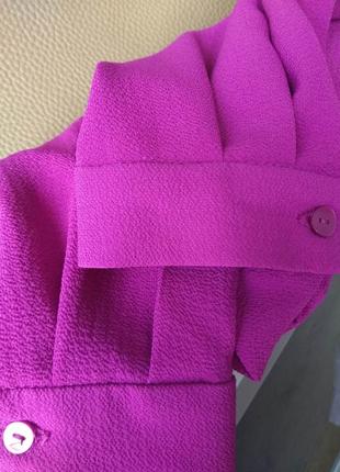 Тёмно-лиловая блуза tu/сливовая блузка/блузон цвета фуксии/l/6 фото