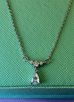 Серебряная подвеска капля