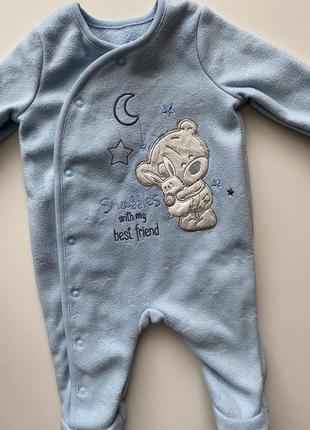 Флисовый человечек, боди на 0-3 месяца