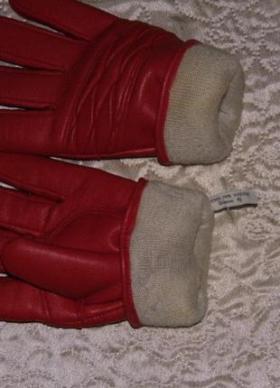 Зимние перчатки из кожзама - 6.5 размер -сток - германия5 фото