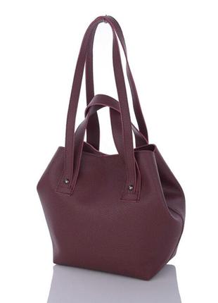 Женская сумка бордовая сумка трансформер бордовая сумочка2 фото