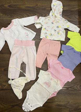 Комплект одягу 3-6 міс, набор одежды carters, absorba, штани, боди, бодик, бодік