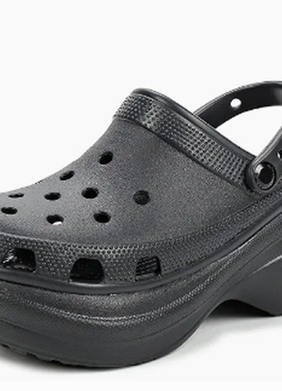 Женские черные сабо crocs women's classic bae clog3 фото