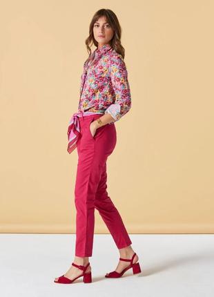 Женские брюки ralph lauren фуксия котоновые2 фото