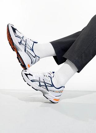 Asics gel-1130 white/black/orange 4