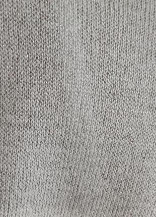 Фирменная river island просторная блуза, спинка с разрезом в серебристый цвет, размер 3-6хл8 фото