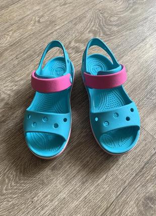 Босоніжки дитячі крокси crocs c 12 оригінал2 фото