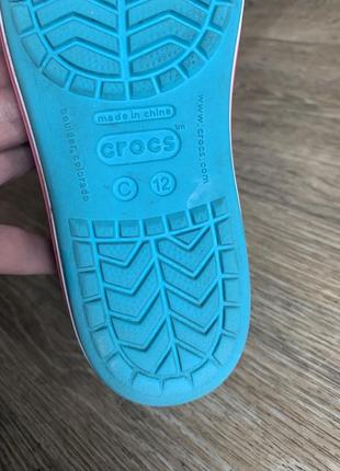 Босоніжки дитячі крокси crocs c 12 оригінал7 фото