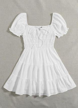 Белое платье shein2 фото