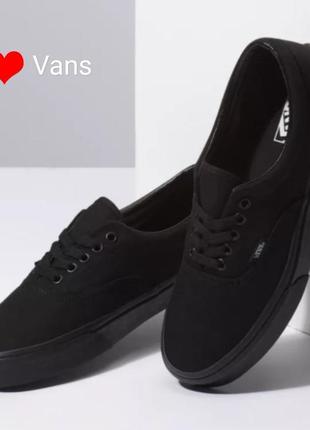 Кеды vans new  mono black era authentic