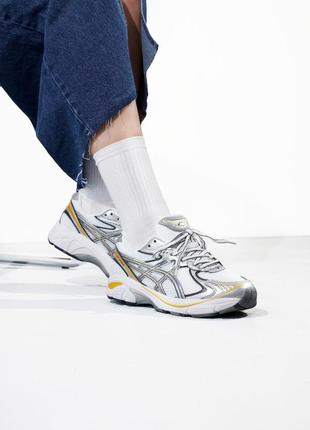 Asics gt-2160 white/silver/yellow