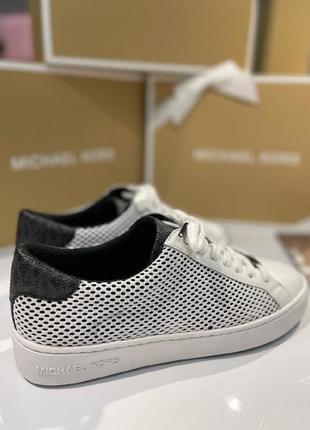 Кроссовки брендовые michael kors irving leather sneaker кожа оригинал5 фото