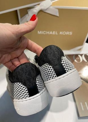 Кроссовки брендовые michael kors irving leather sneaker кожа оригинал4 фото