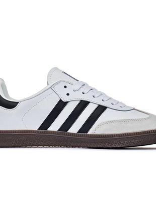 Adidas samba og white black3 фото