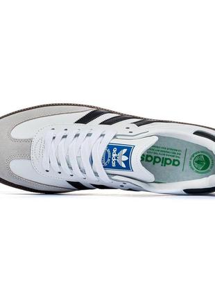 Adidas samba og white black4 фото