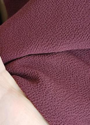 Фирменная new look с биркой просторная легкая летняя блуза цвета бордо, размер 3-4хл7 фото