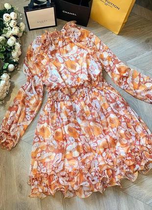 Нарядное шифоновое платье турция