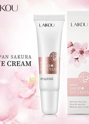 Крем для век laikou japan sakura eye cream, крем для глаз
