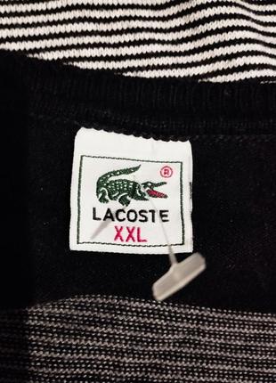 Комфортный вискозный лонгслив в полоску известного французского бренда lacoste, made in italy6 фото