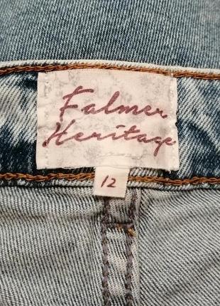 Брендовые джинсы с вышивкой falmer heritage, размер 12/40 или l9 фото